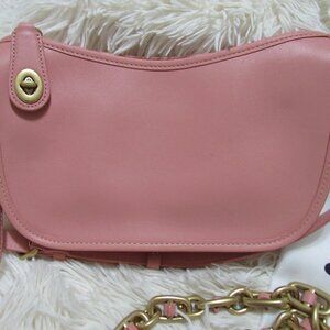Coach Swinger with Chain + Crossbody Strap Candy Pink NWT